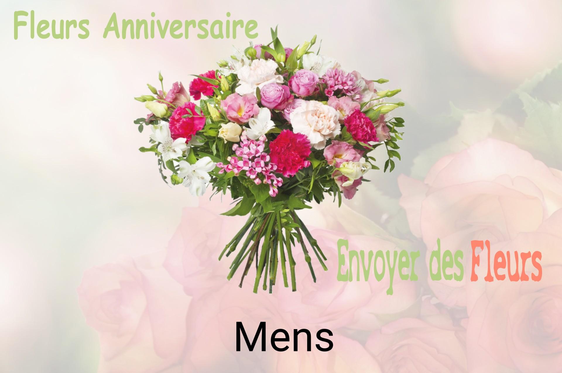 Bouquet de fleurs d’anniversaire livré à Mens